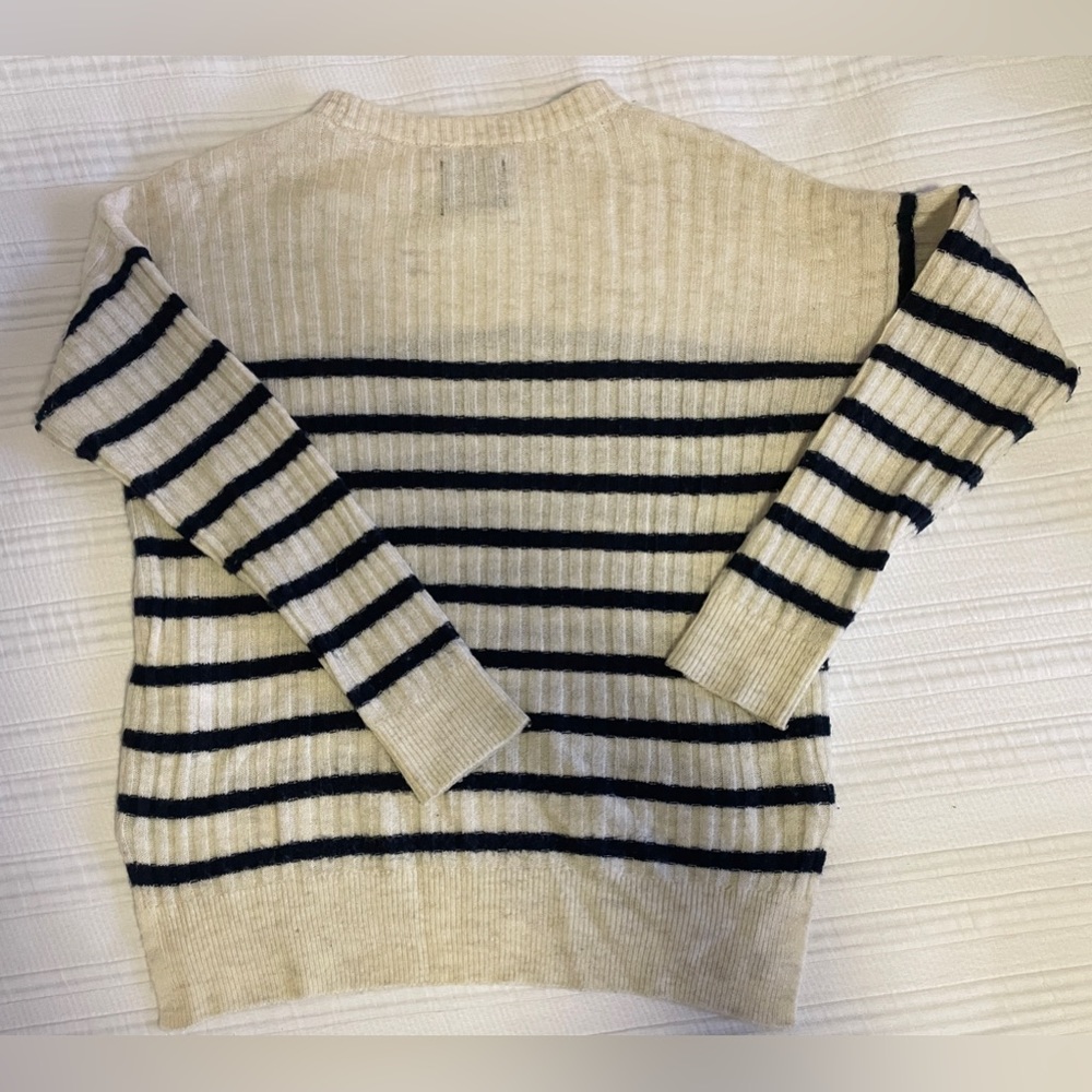A&F Striped Long-Sleeve Sweater - Picture 2 of 3